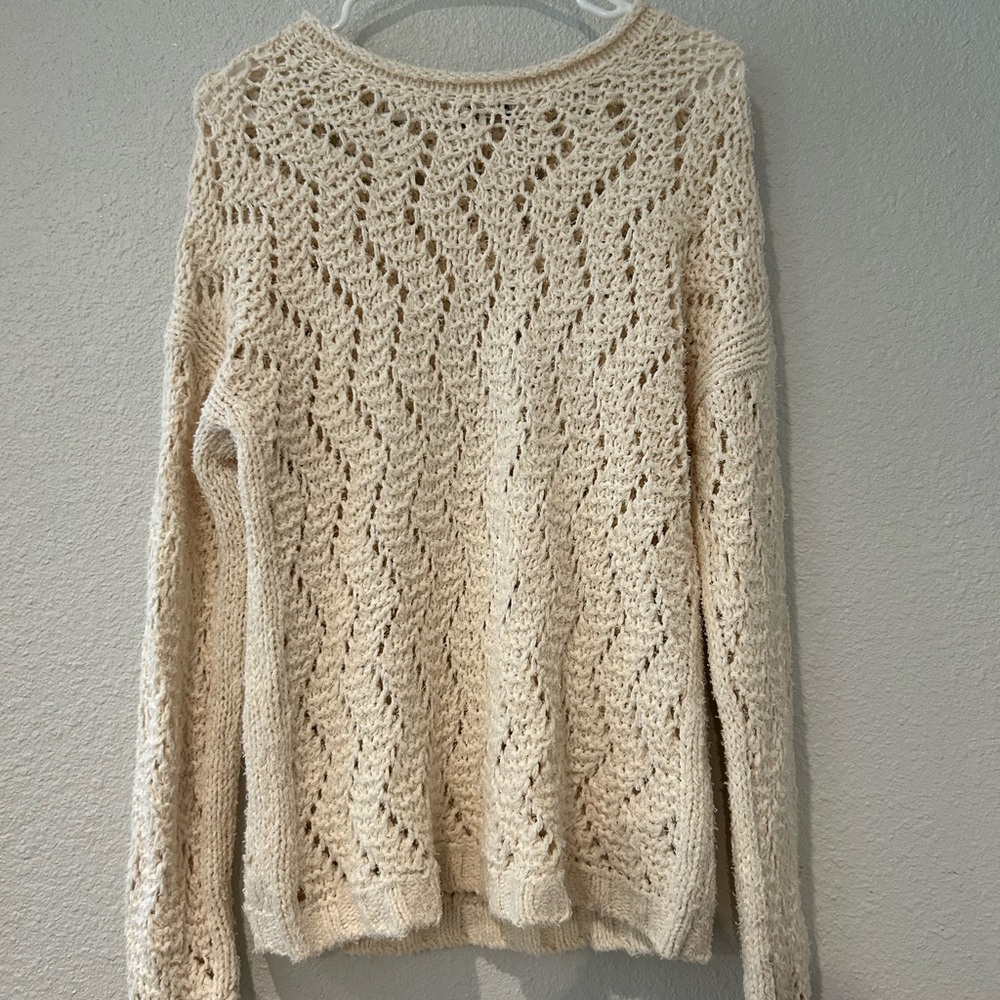 NWT Anthropologie Crochet Sweater